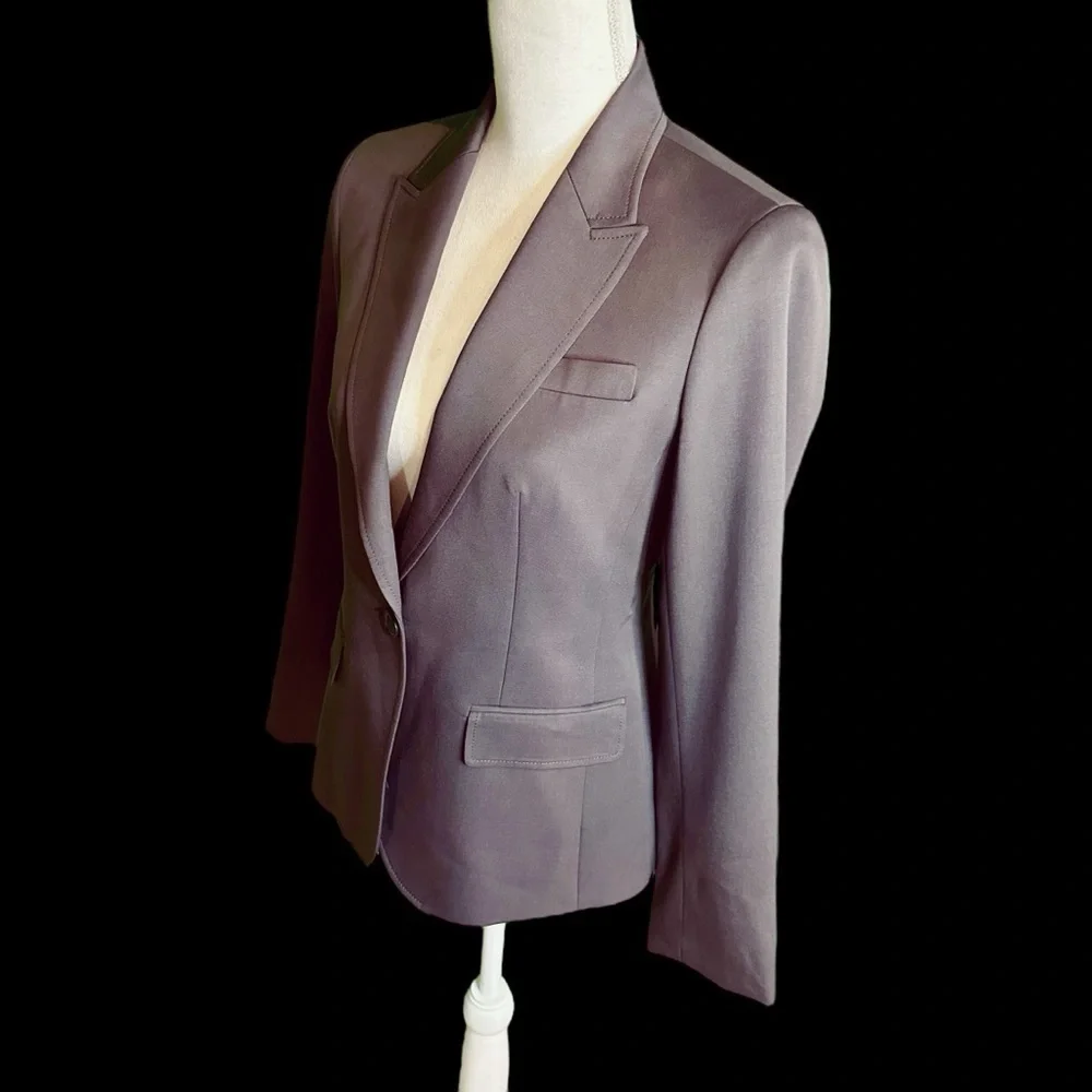 J. Crew 100% Wool Olive Green / Taupe Single Button Blazer Size 4 RN77388